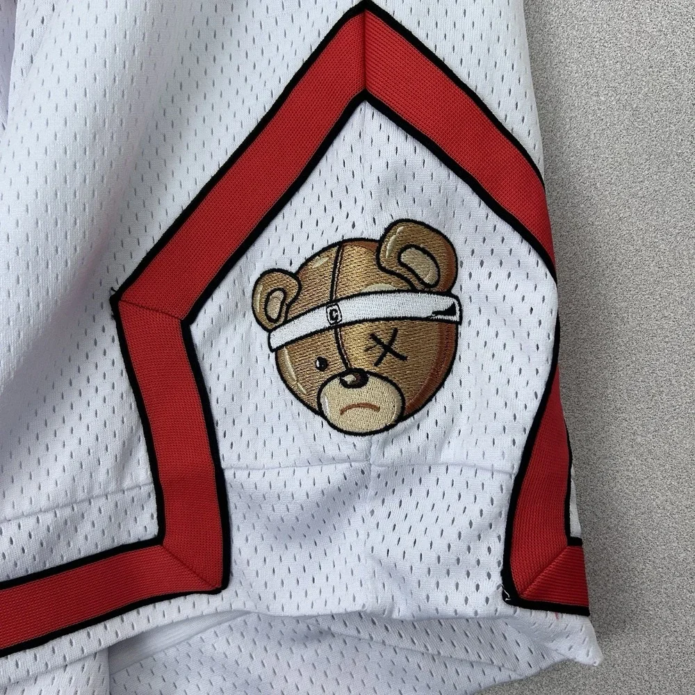 CivilizeD Air Bear White Shorts Men's XL Drawstring‎ Basketball